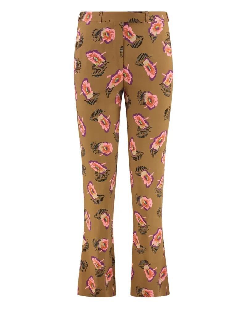 Etro Geblümte Hose - Braun Braun