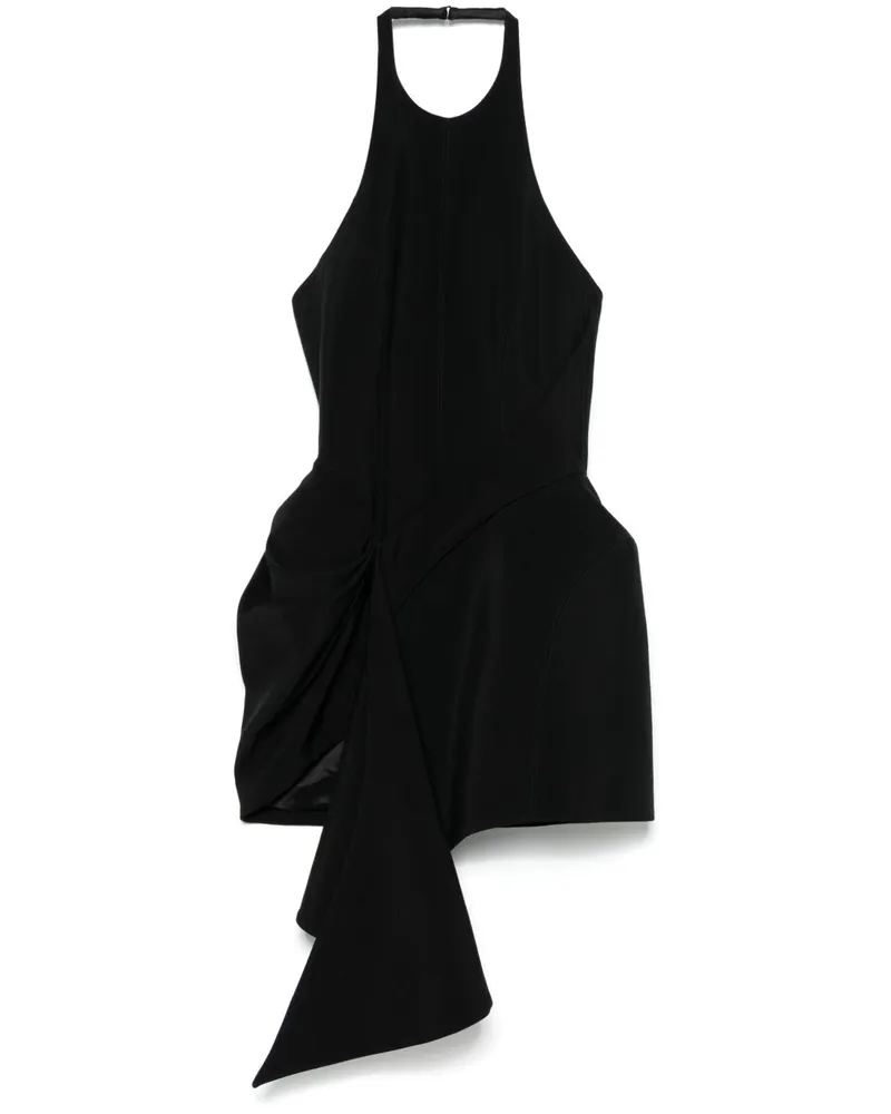Thierry Mugler Asymmetrisches Minikleid - Schwarz Schwarz