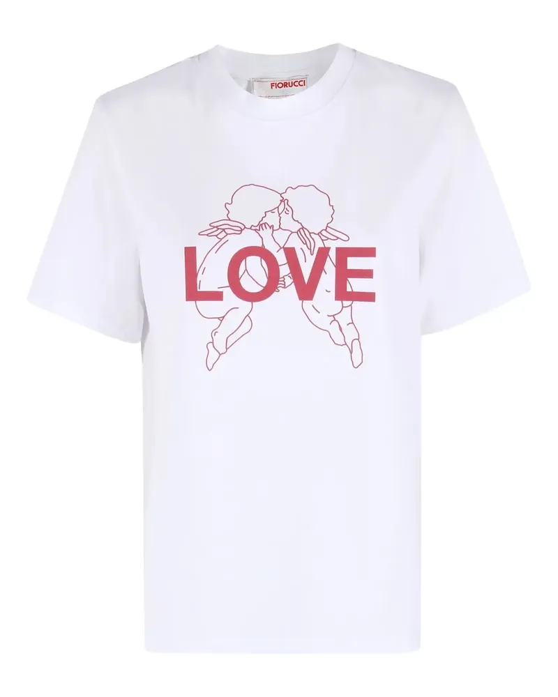 Fiorucci cupid-graphic T-shirt - Weiß Weiß