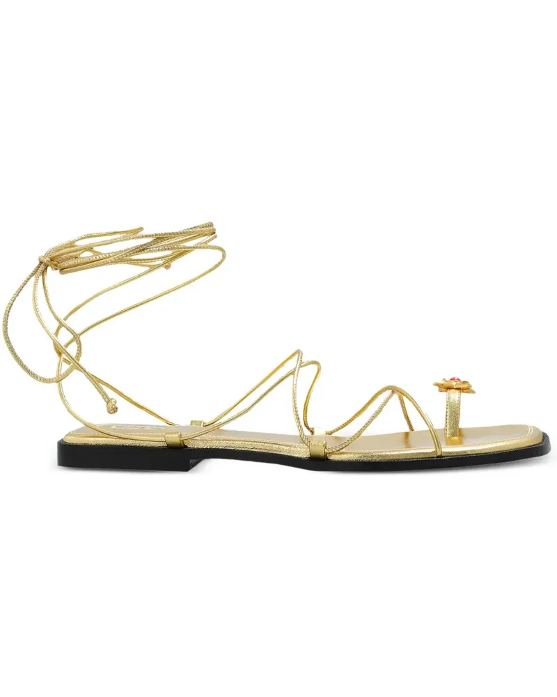NODALETO Sandalen aus Leder - Gold Gold