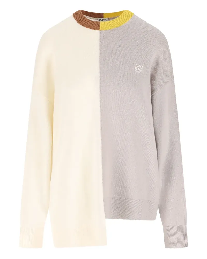 Loewe Asymmetrischer Pullover - Grau Grau