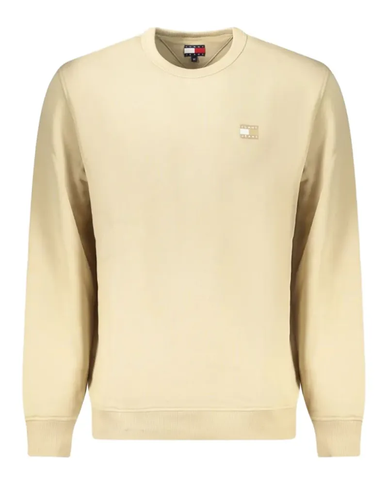 Tommy Hilfiger logo-patch crew-neck sweater - Nude Nude
