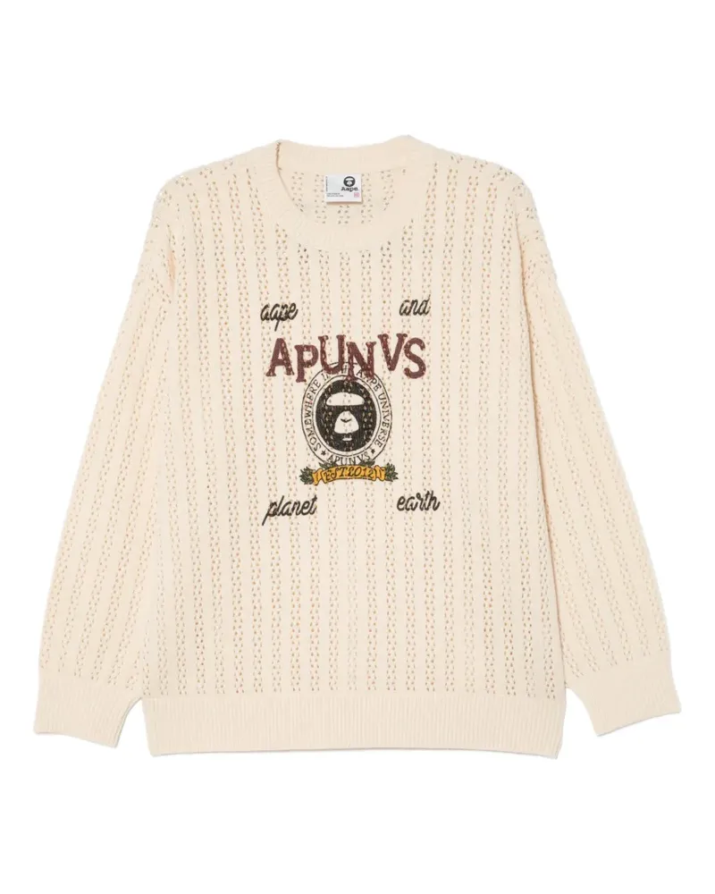 BAPE Moonface Pullover - Nude Nude