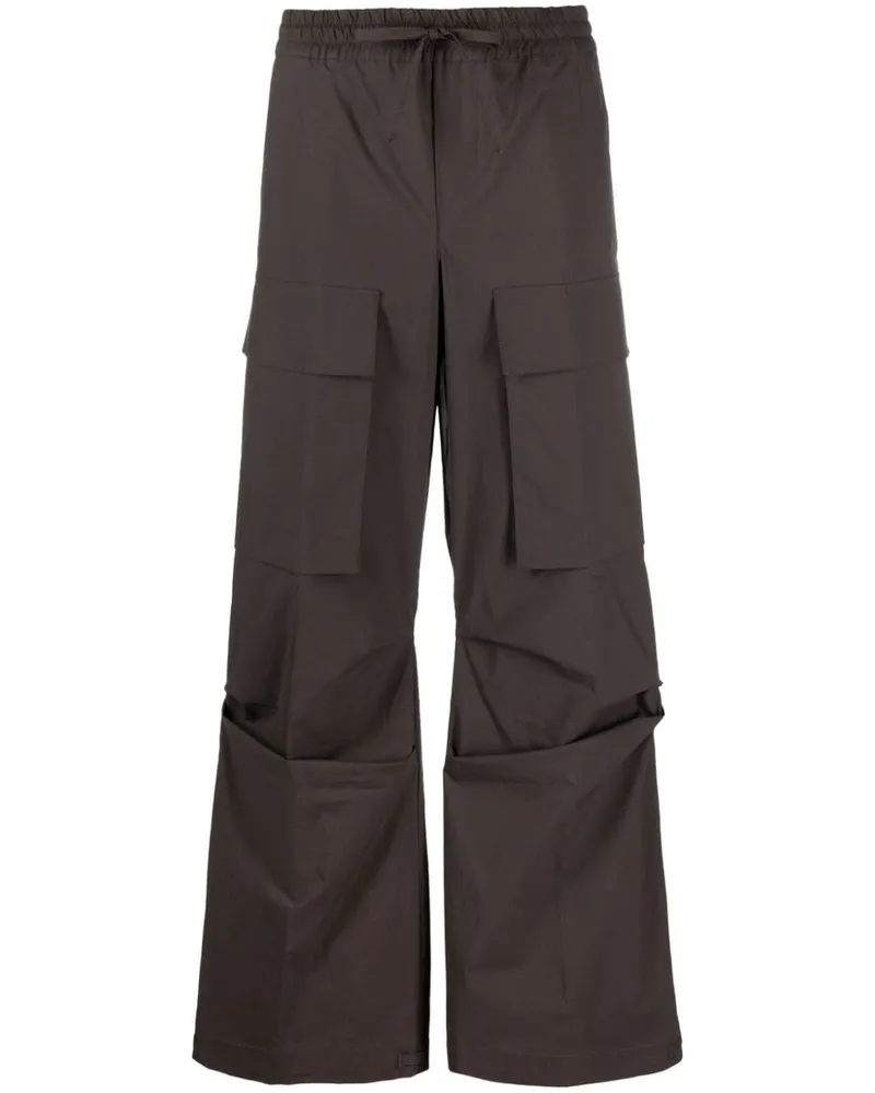 P.A.R.O.S.H. P.A.R.O H. Cargohose mit geradem Bein - Braun Braun