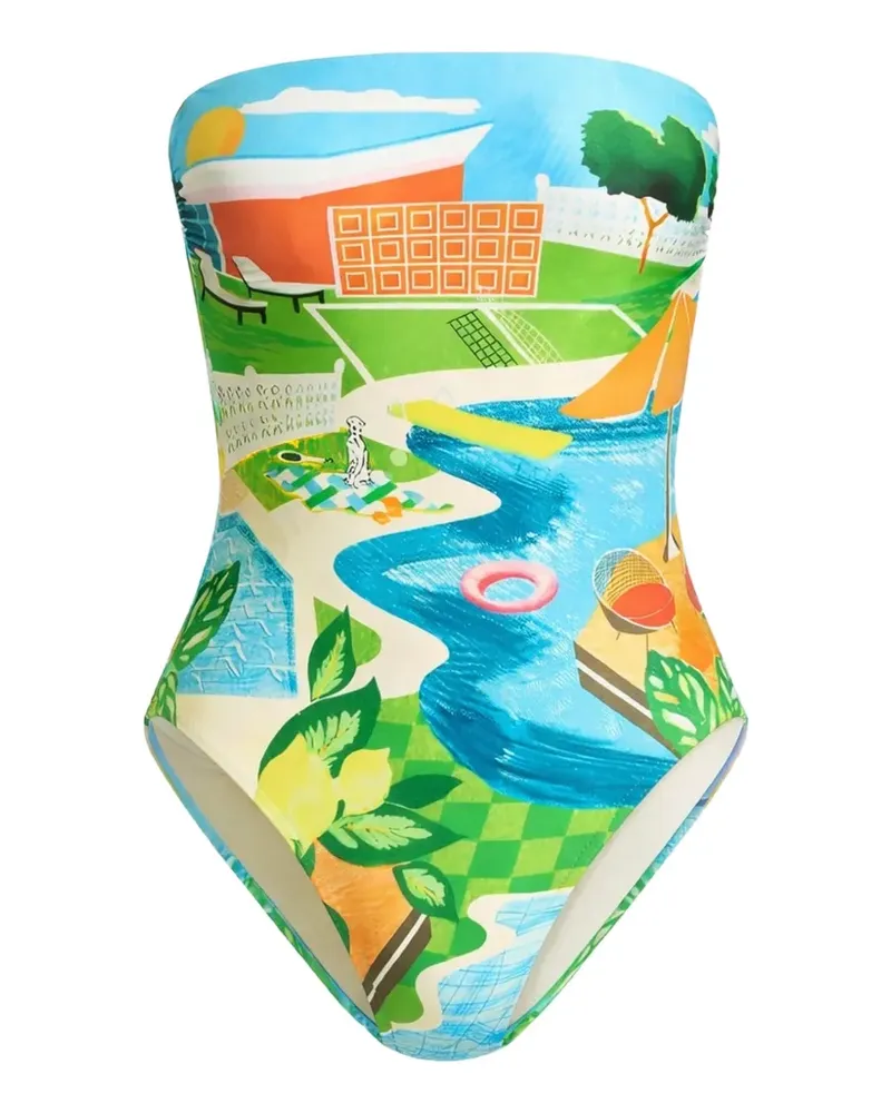 Seafolly Australia bandeau swimsuit - Blau Blau