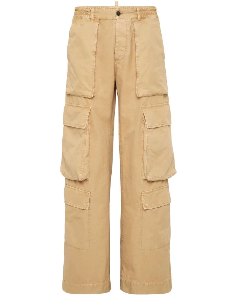 Dsquared2 Cargohose mit Kontrasteinsätzen - Nude Nude