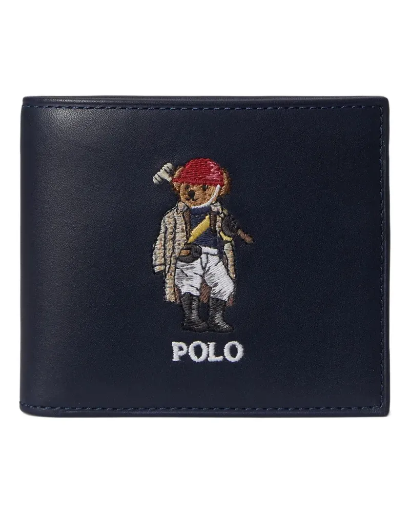 Ralph Lauren Portemonnaie mit Teddy-Stickerei - Blau Blau