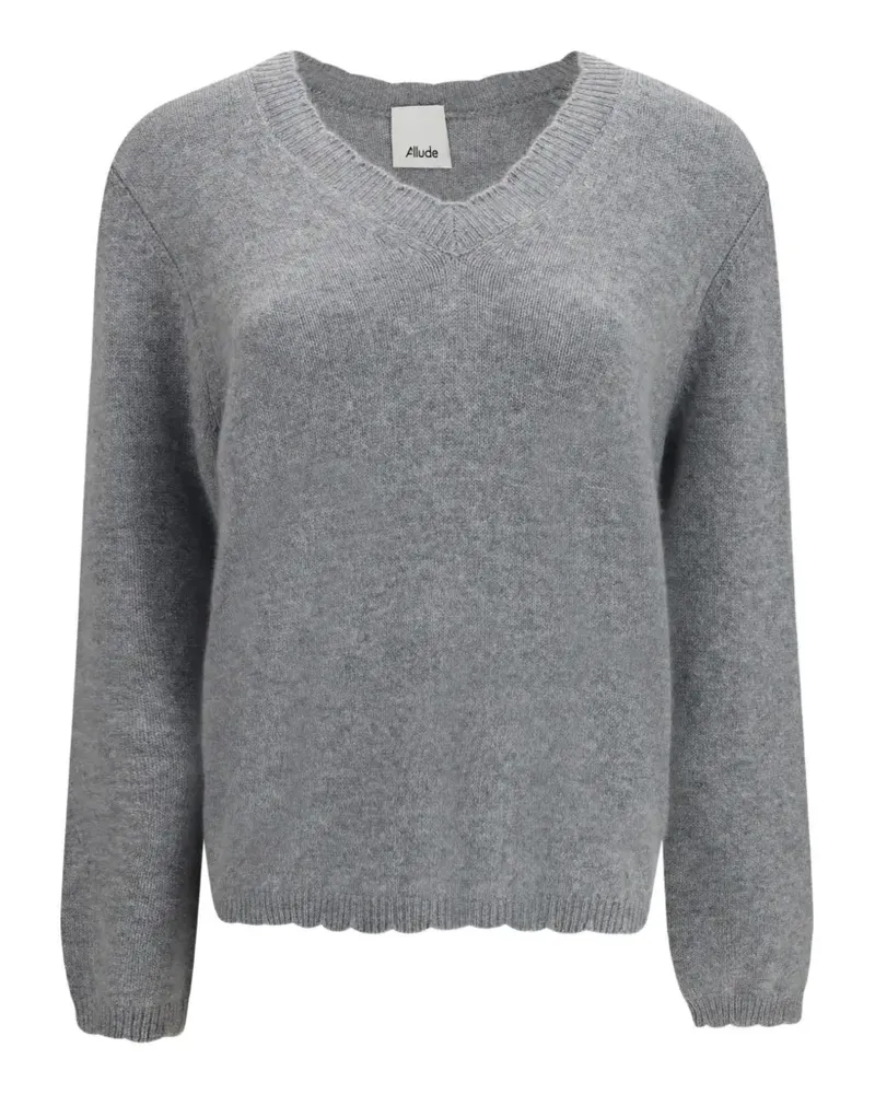 ALLUDE Jil Sander Pullover mit V-Ausschnitt - Grau Grau