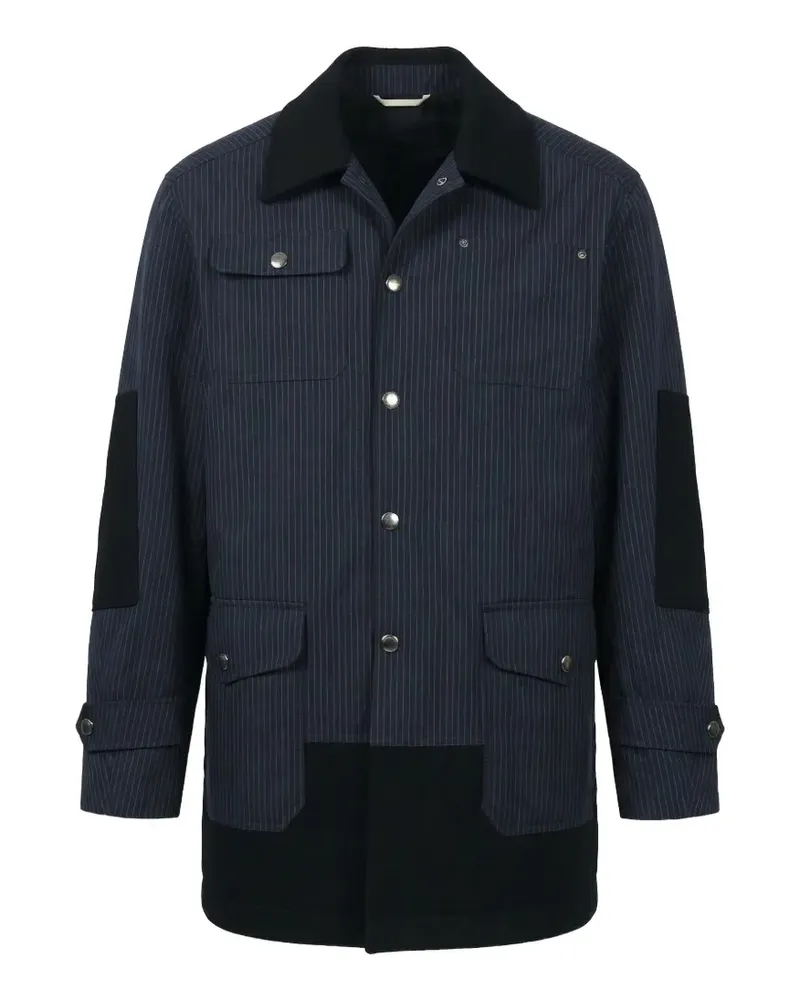 Valentino Garavani Mantel mit Nadelstreifen - Blau Blau
