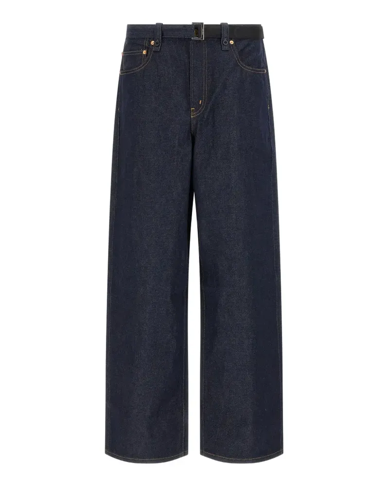 Sacai x Levi's belted wide-leg jeans - Blau Blau
