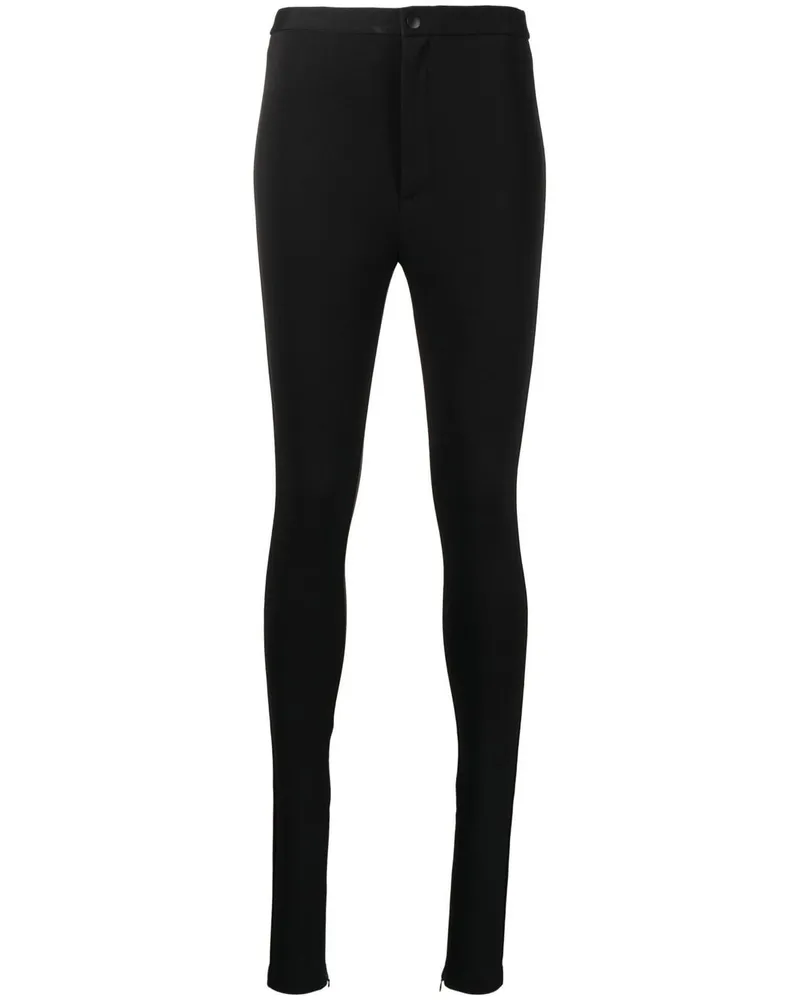 WARDROBE.NYC Hoch sitzende Skinny-Hose Schwarz