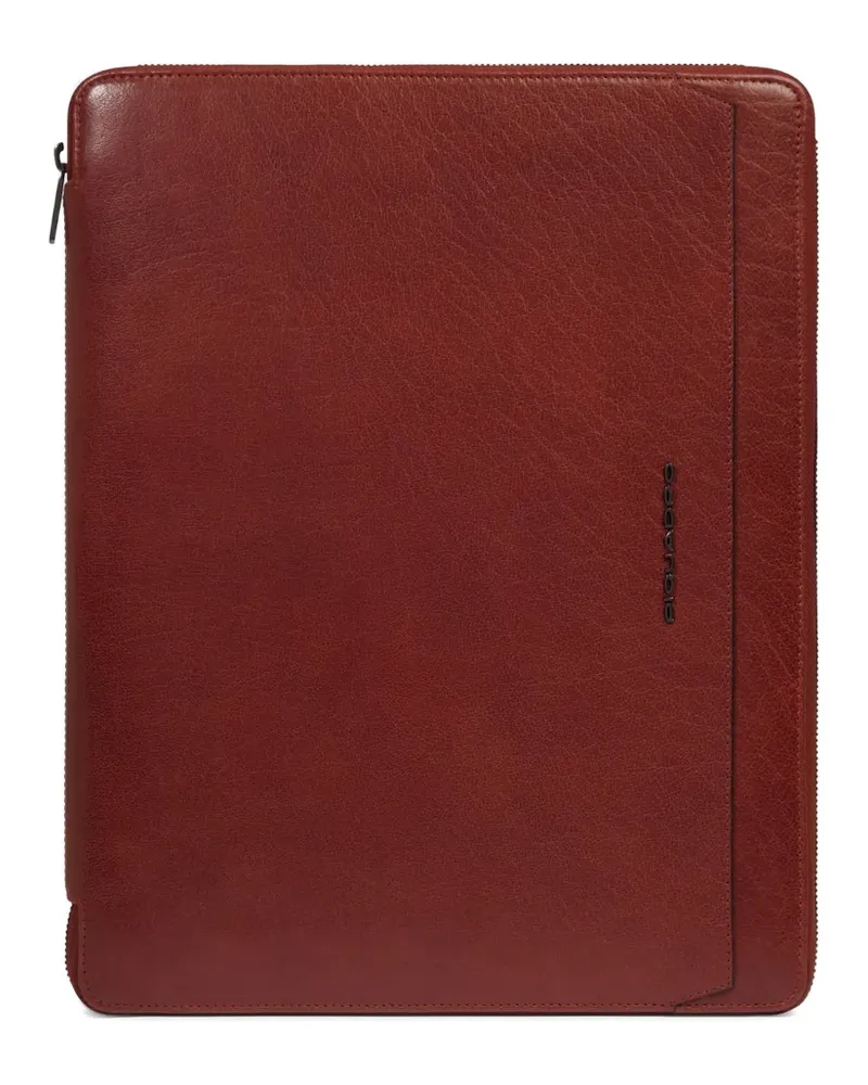 Piquadro iPad-Hülle mit Logo-Schild - Braun Braun