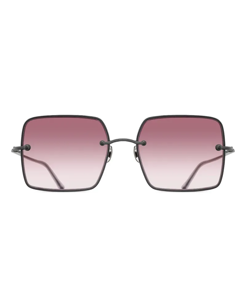 RETROSUPERFUTURE Sonnenbrille mit eckigem Gestell - Schwarz Schwarz