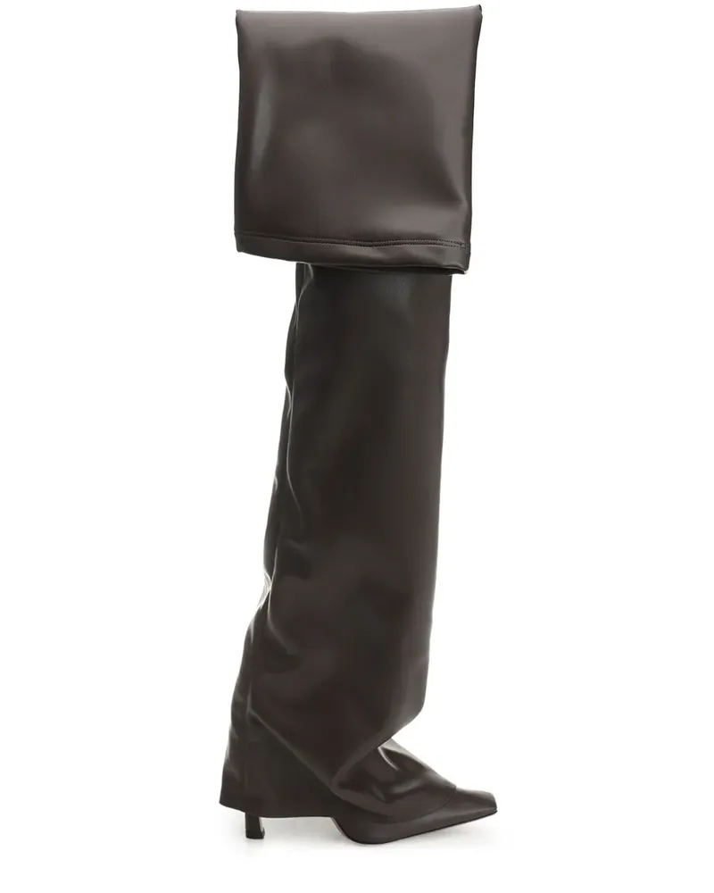 ATTICO Overknee-Stiefel 95mm - Braun Braun