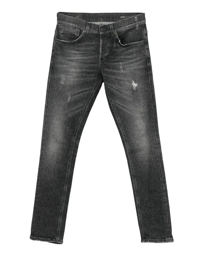 Dondup distressed-finish faded-effect jeans - Schwarz Schwarz