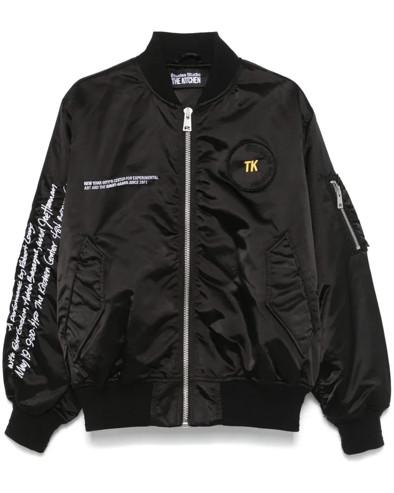 Études Studio TK Bomberjacke - Schwarz Schwarz