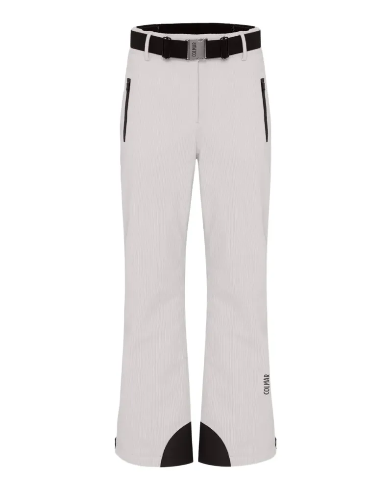 Colmar belted corduroy-texture ski pants - Weiß Weiß