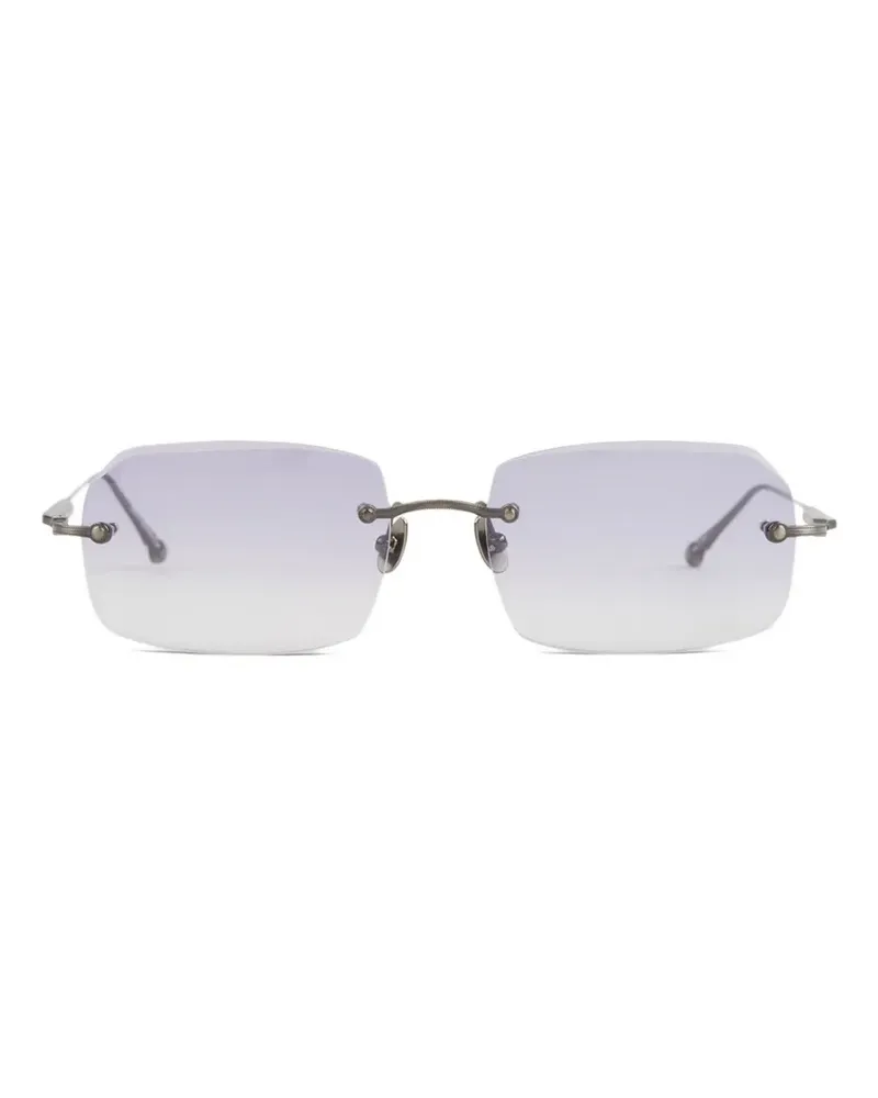 MATSUDA rimless rectangle-frame sunglasses - Grau Grau
