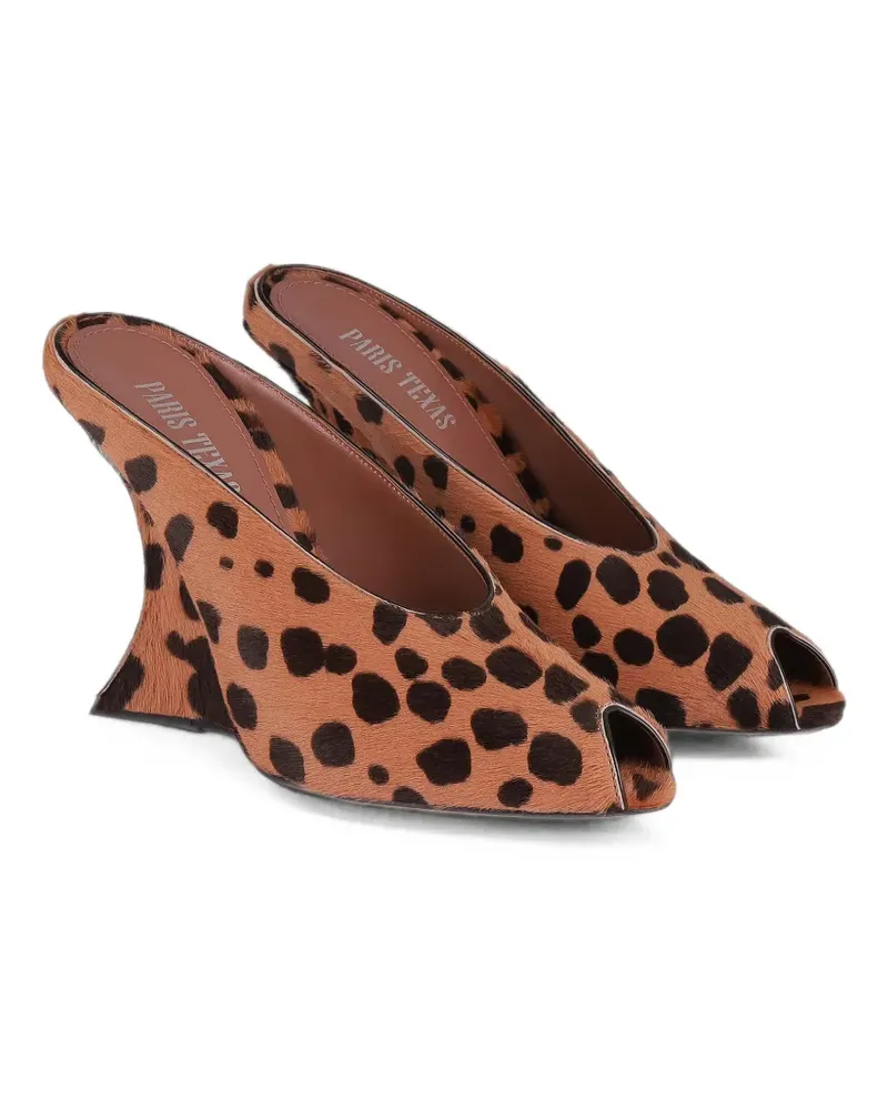 Paris Texas Nina leopard-print mules - Braun Braun