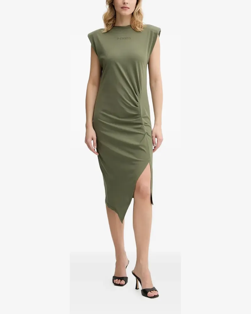 Pinko Midikleid mit Seitenschlitz - Grün Grün