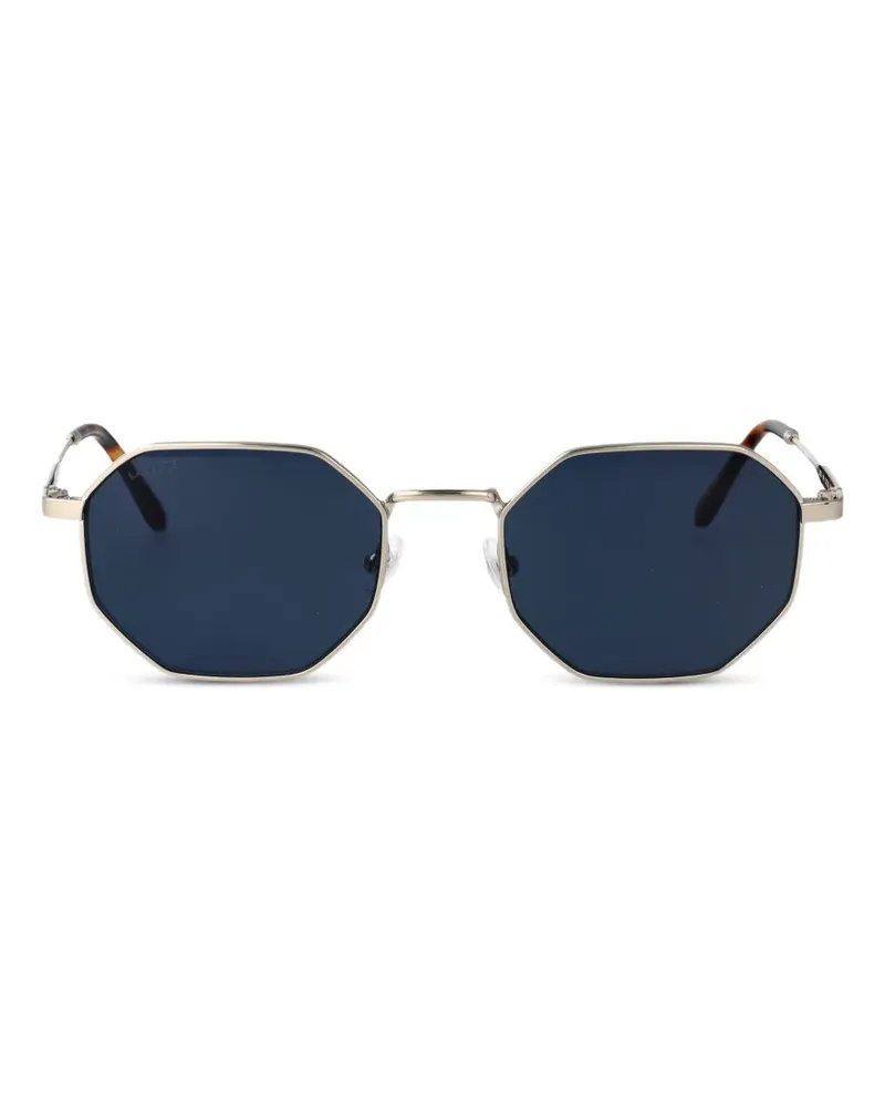 Lacoste geometric-frame sunglasses - Silber Silber