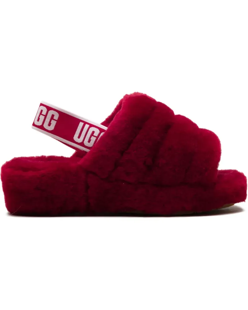 UGG Fluff Yeah "Red" Slipper - Rot Rot