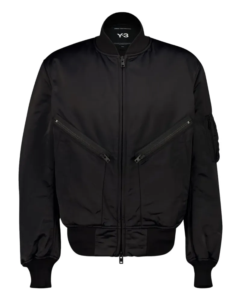 Y-3 Bomberjacke mit Reißverschlusstasche - Schwarz Schwarz