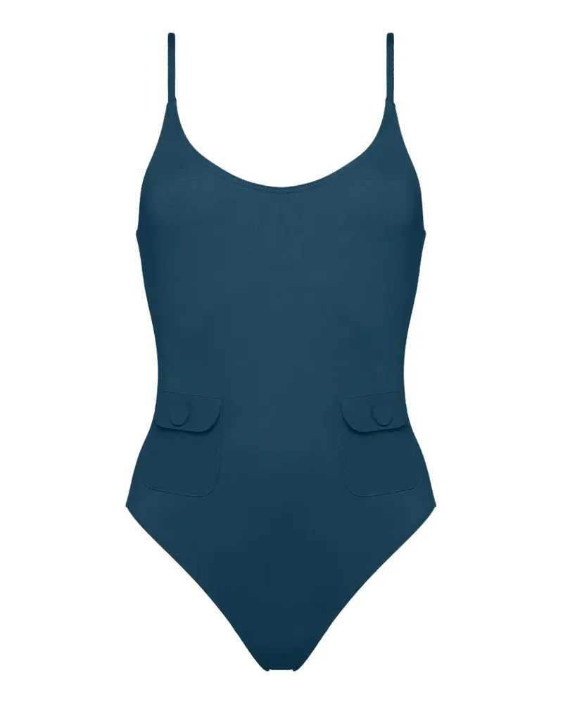 Eres Badeanzug mit rundem Ausschnitt - Blau Blau