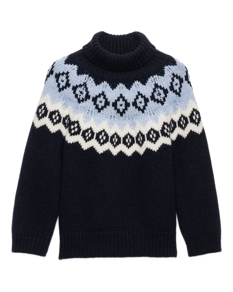 Prada Pullover mit Intarsien - Blau Blau