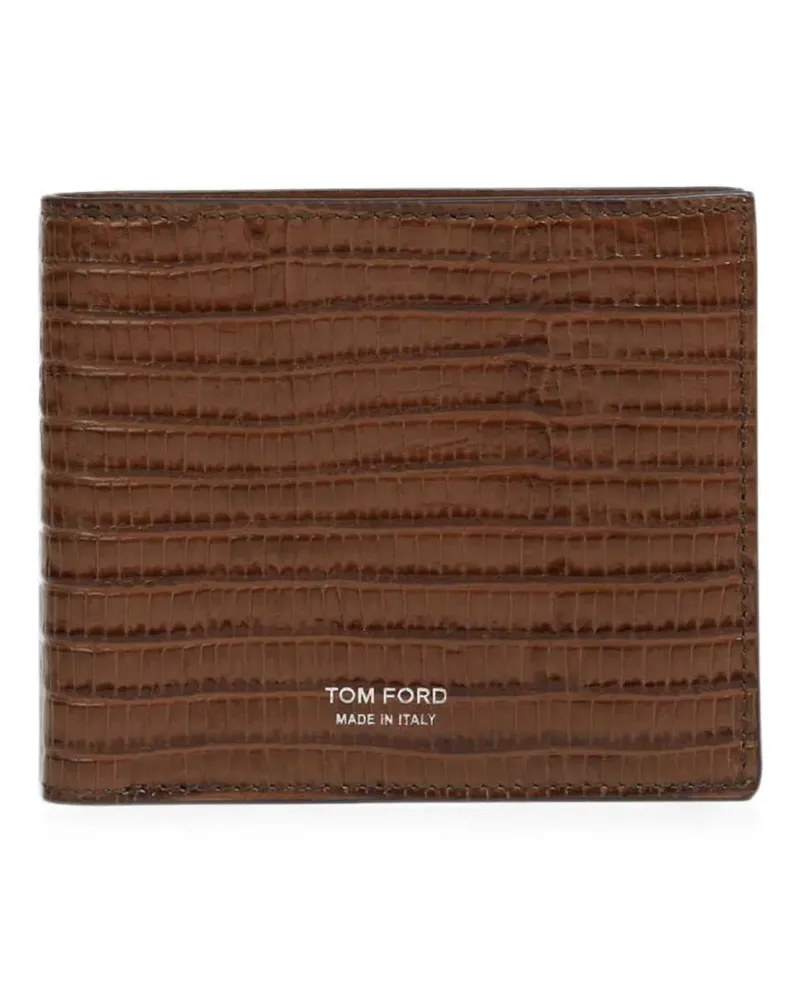 Tom Ford lizard-effect leather wallet - Braun Braun