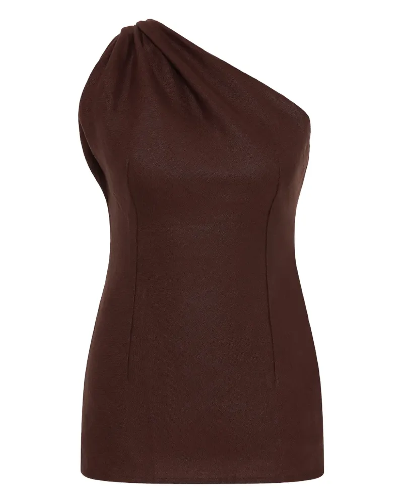 Faithfull The Brand Agua One-Shoulder-Top - Braun Braun