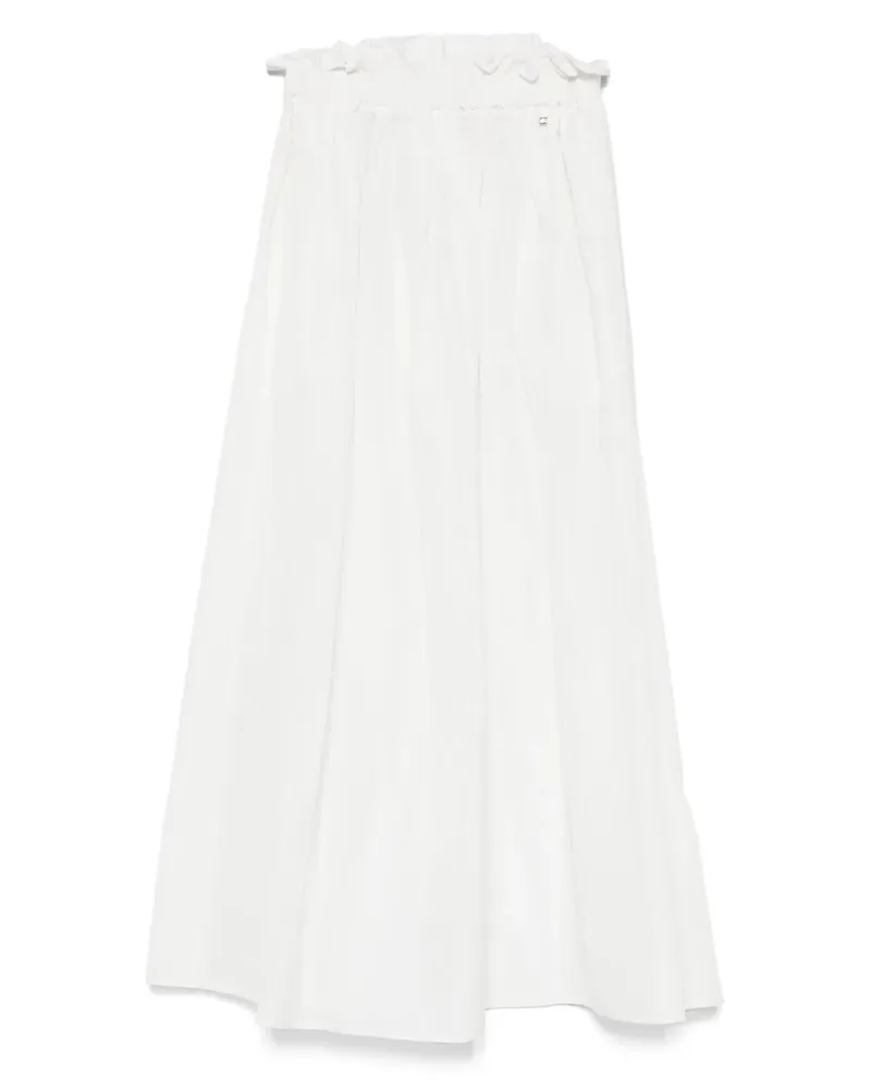 Herno Klassischer High-Waist-Rock - Weiß Weiß