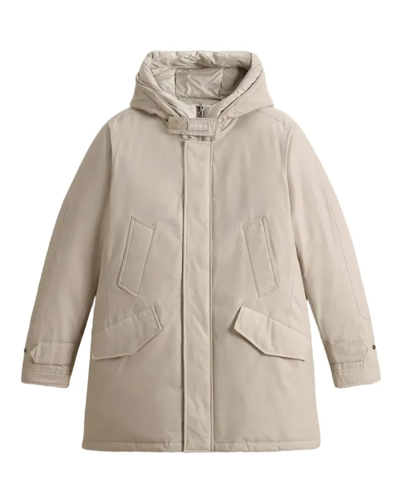 Woolrich high-collar polar parka - Nude Nude