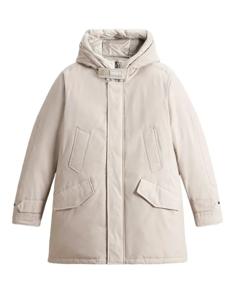 Woolrich high-collar polar parka - Nude Nude
