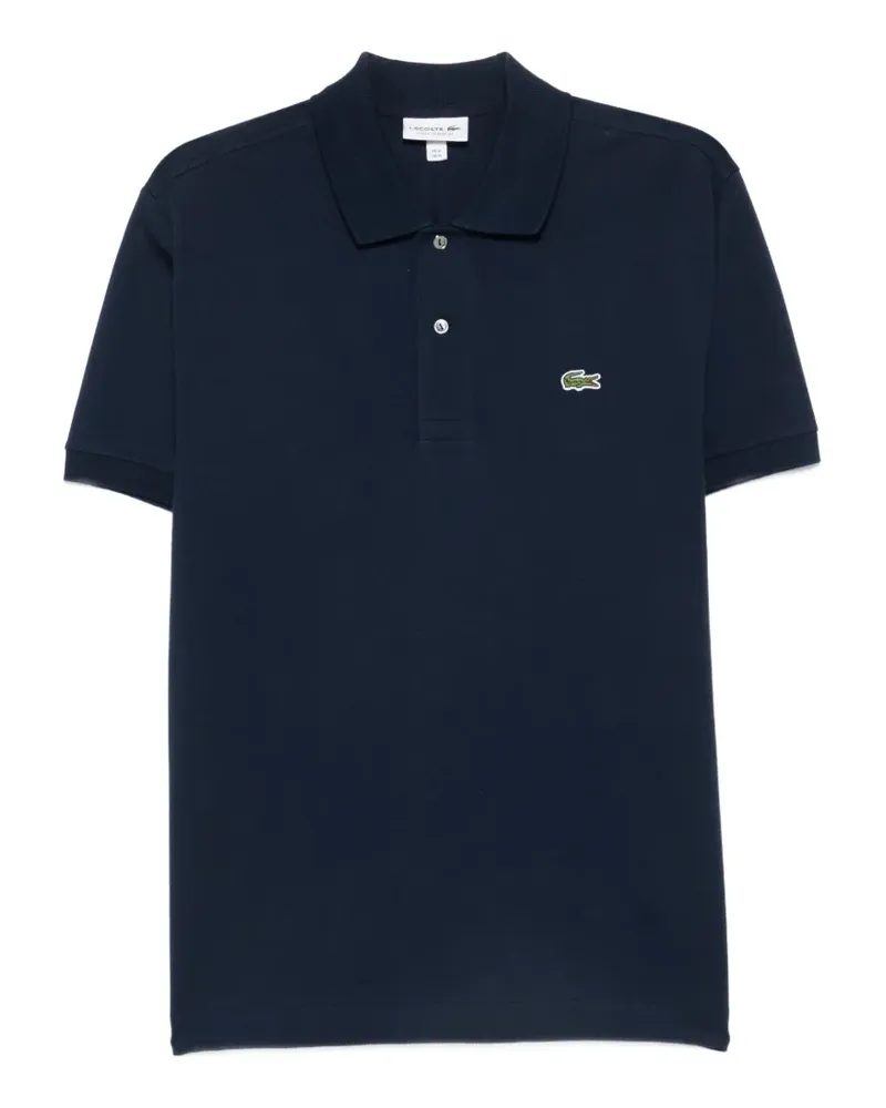 Lacoste logo-patch polo shirt - Blau Blau
