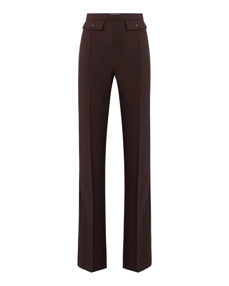 Elisabetta Franchi crepe trousers - Braun Braun