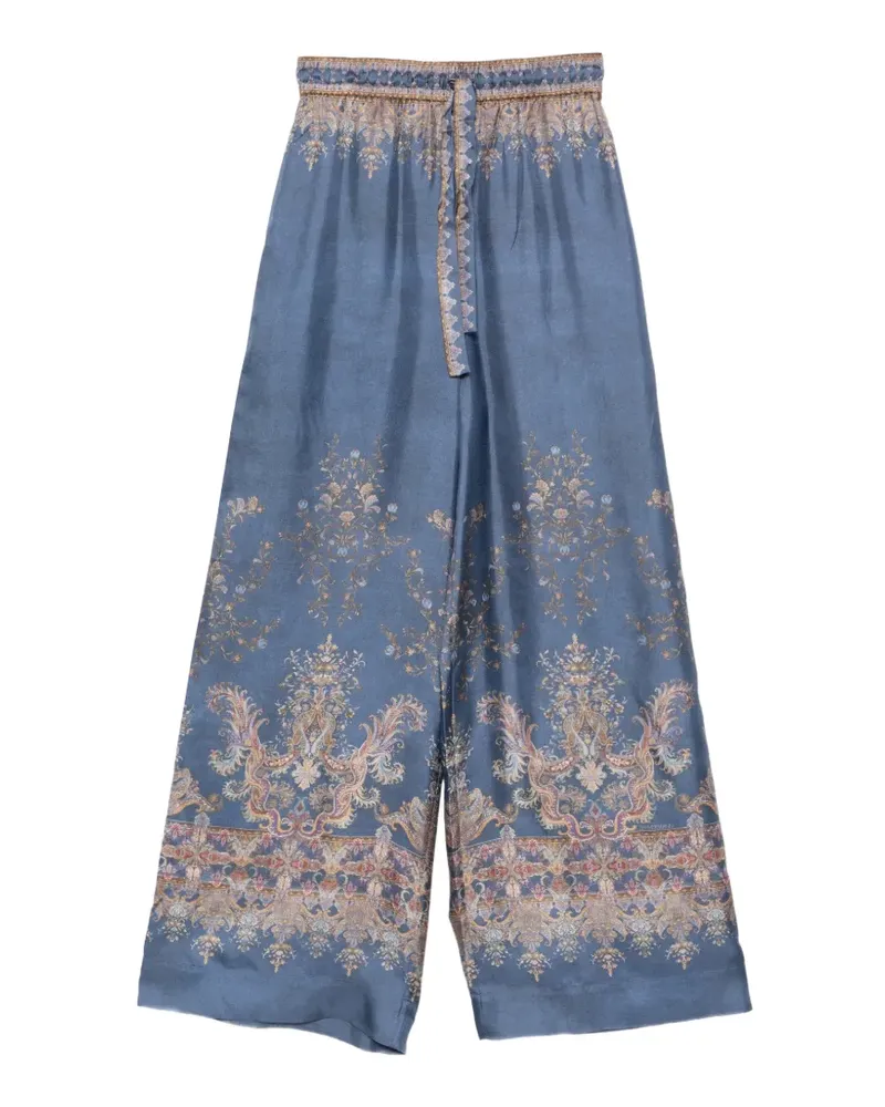 Zimmermann Hose mit Paisley-Print - Blau Blau