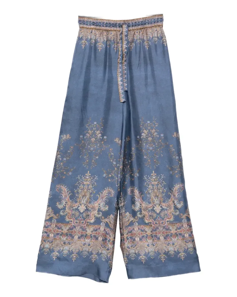 Zimmermann Hose mit Paisley-Print - Blau Blau