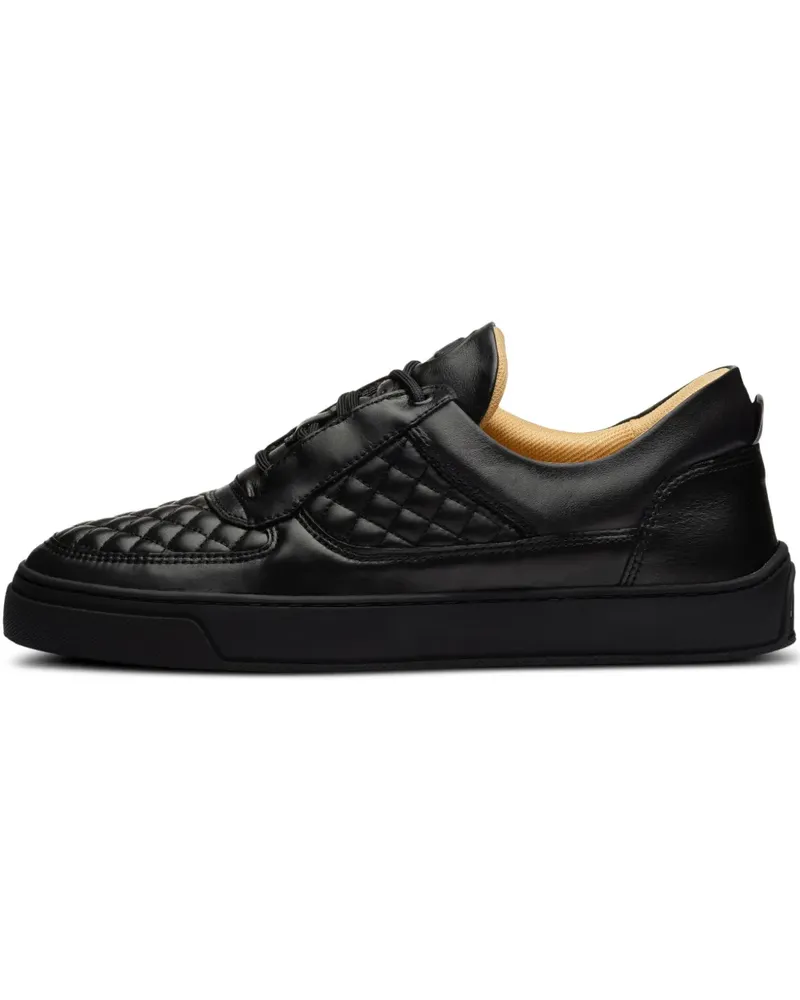Leandro Lopes Gesteppte Faisca Sneakers - Schwarz Schwarz
