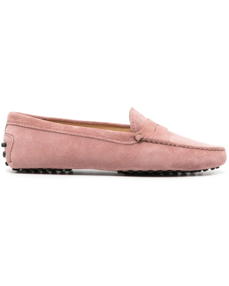 TOD'S Gommino Driving Loafer aus Wildleder - Rosa Rosa