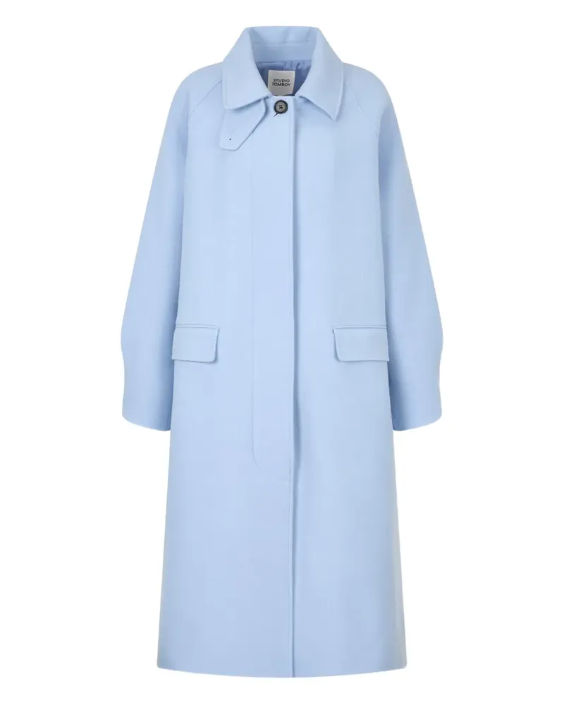 STUDIO TOMBOY Balmacaan single-breasted coat - Blau Blau
