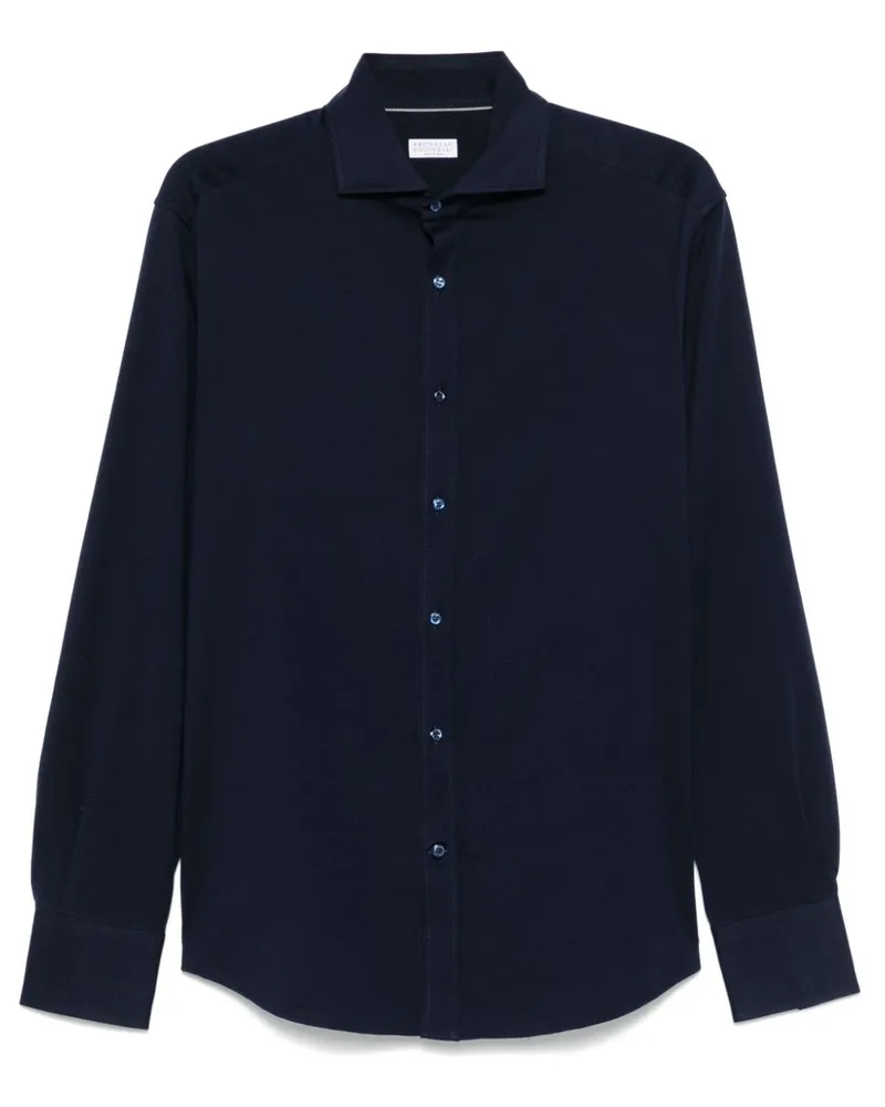 Brunello Cucinelli Klassisches Hemd - Blau Blau