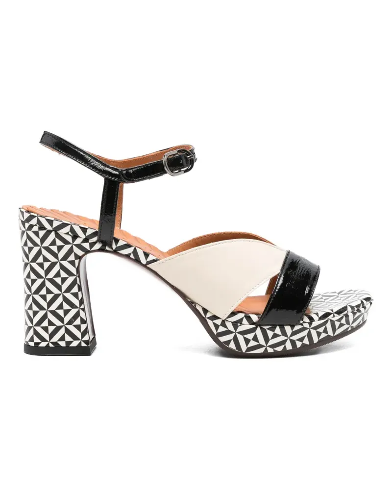 Chie Mihara Kacto Sandalen mit geometrischem Print - Schwarz Schwarz