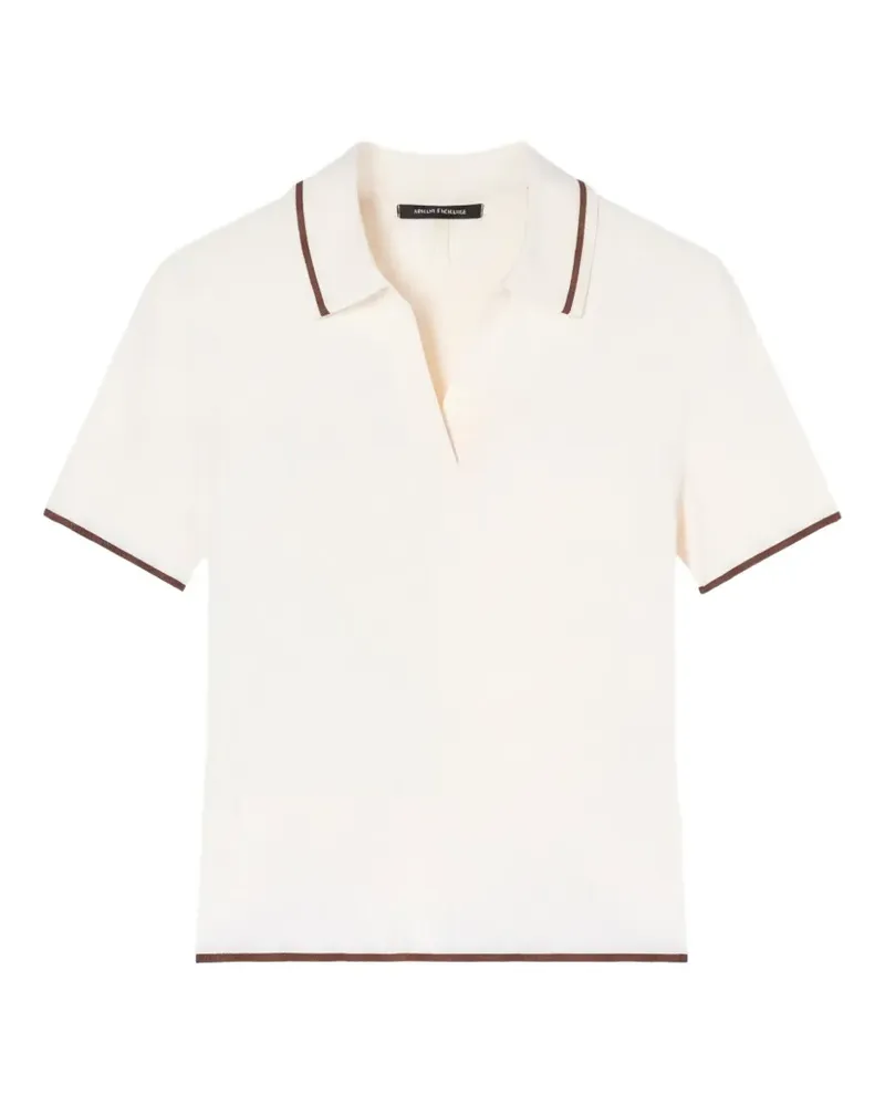 Armani Exchange contrast-trim short-sleeve T-shirt - Weiß Weiß