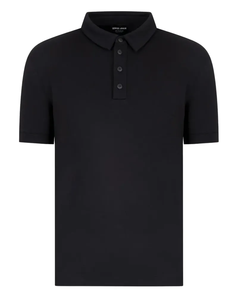 Giorgio Armani buttoned polo shirt - Schwarz Schwarz