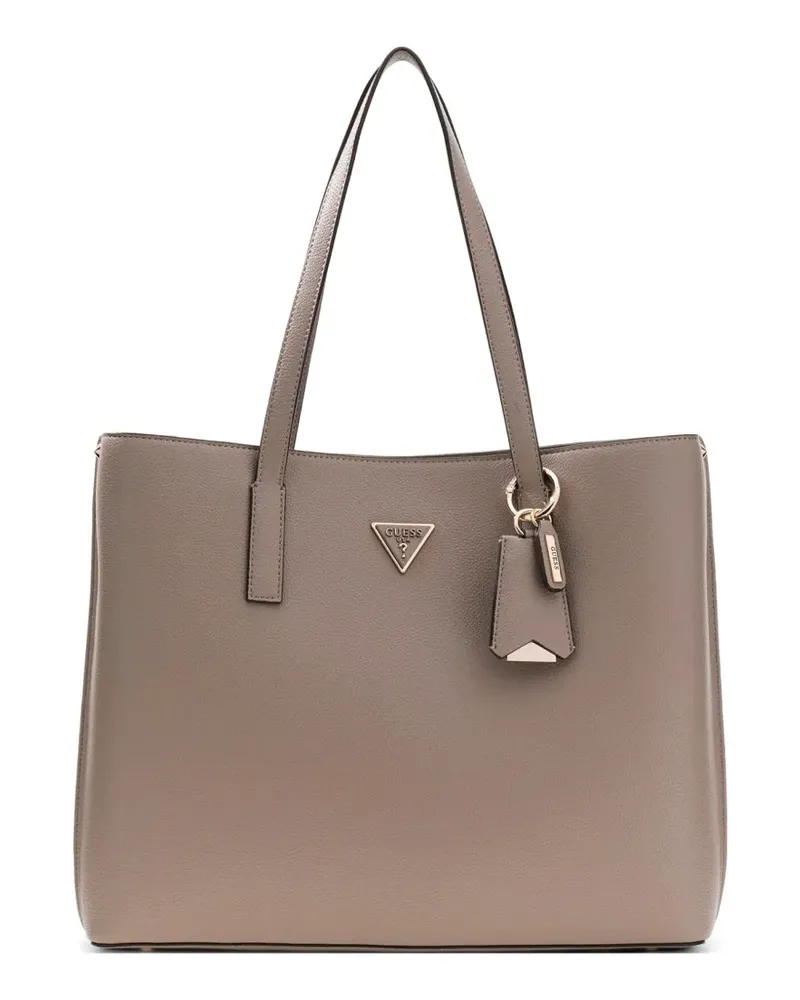 Guess Meridian charm-detail tote bag - Nude Nude