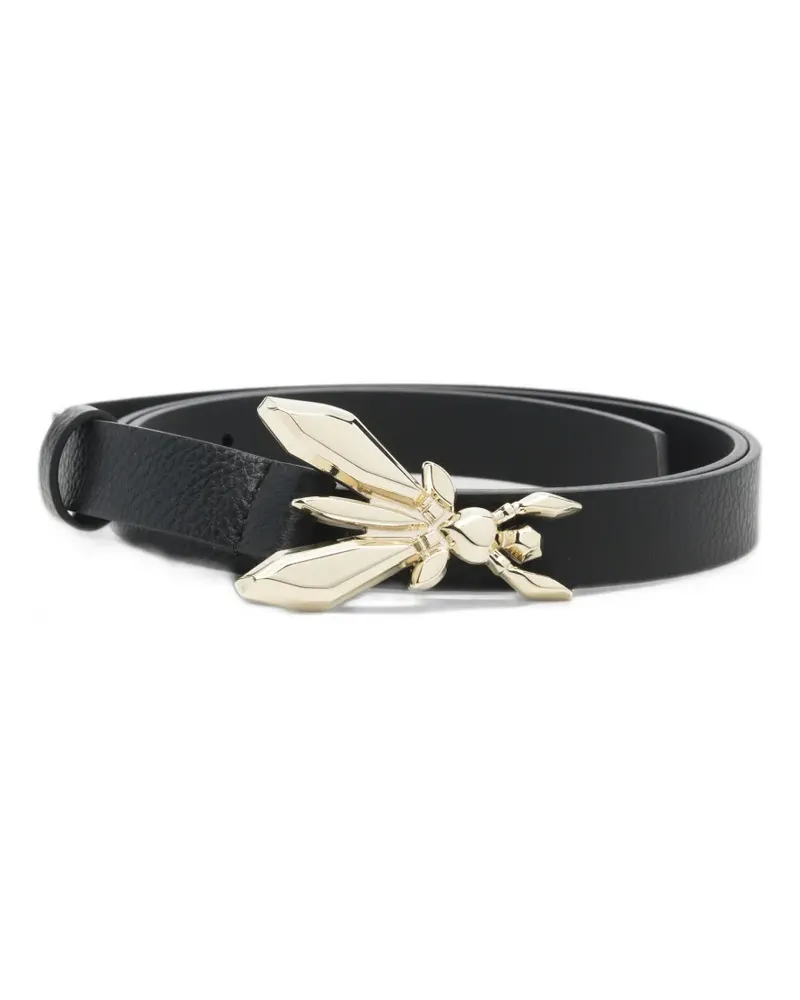 Patrizia Pepe Fly-buckle leather belt - Schwarz Schwarz