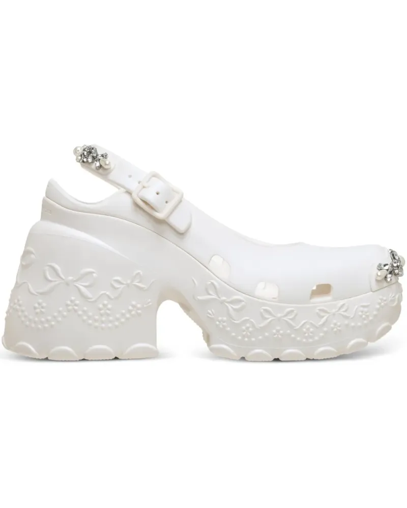 Crocs x Simone Rocha buckle embellished pumps - Weiß Weiß