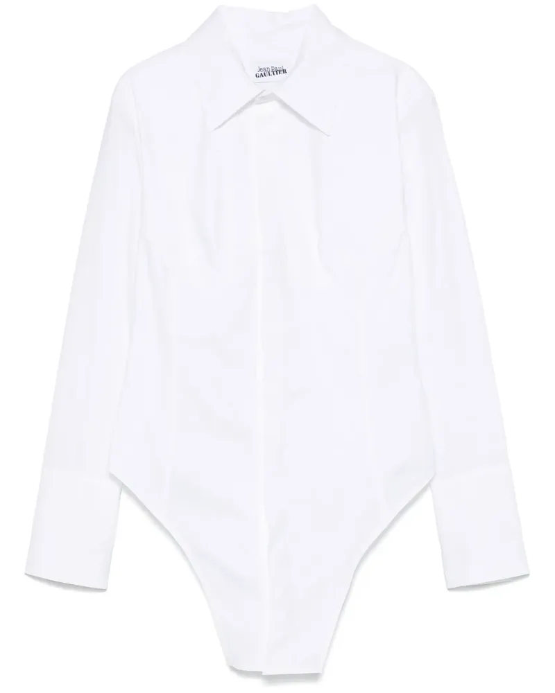 Jean Paul Gaultier Body aus Popeline - Weiß Weiß