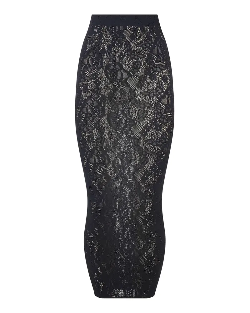 Wolford Infinite Rose Netzrock - Schwarz Schwarz